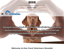 Tablet Screenshot of kencarylvethosp.com